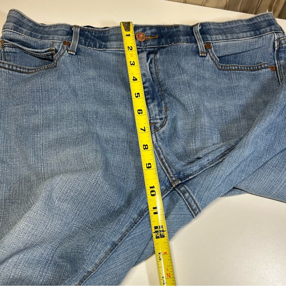 Levi's 525 Perfect Waist Straight Leg Women's 14 S/C Light Blue Denim Jeans - Picture 5 of 13